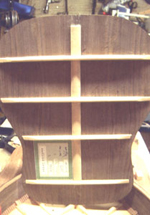 Degay acoustic guitar: back being prepared